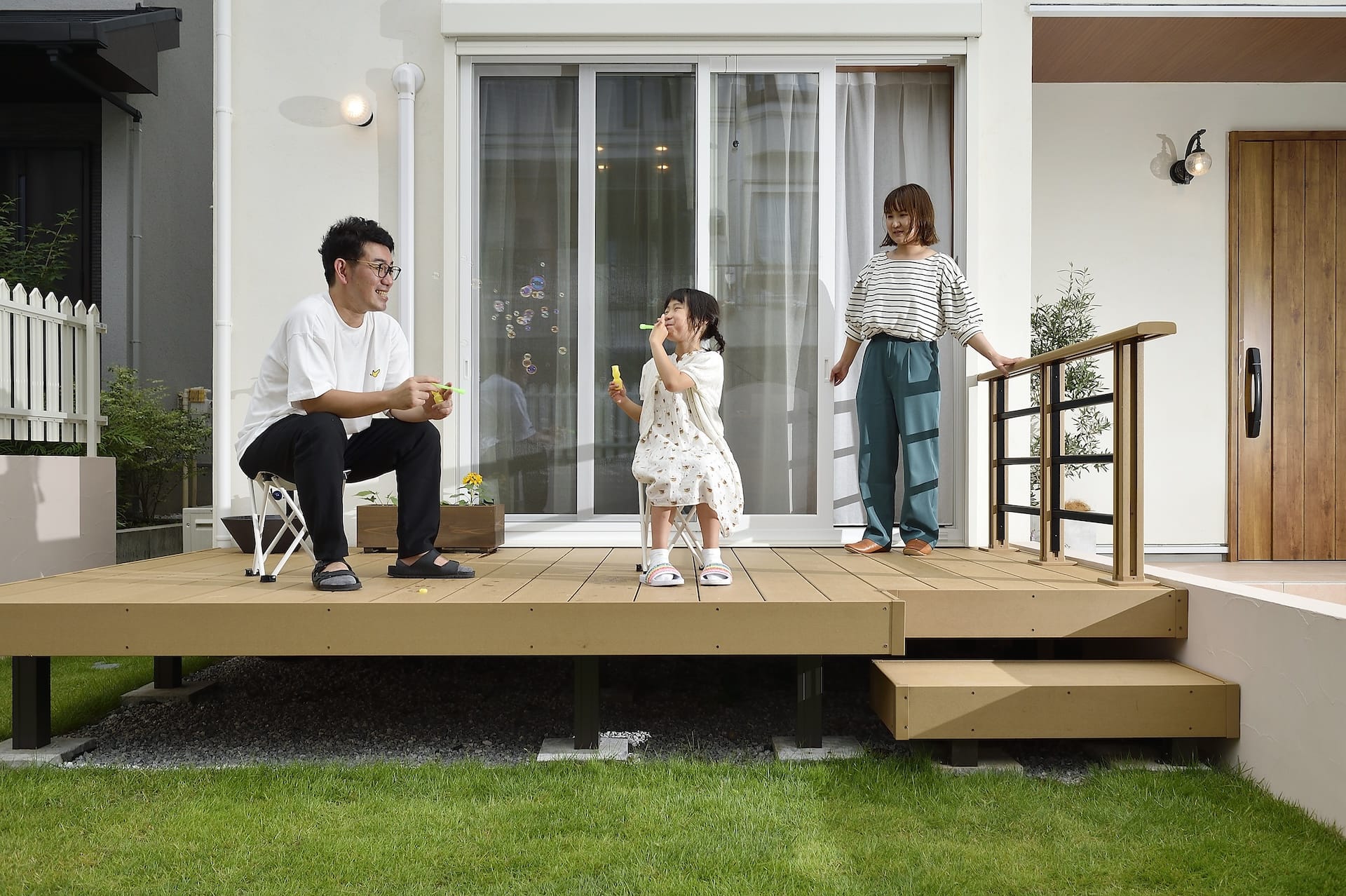 無垢材をふんだんにつかった温かな家